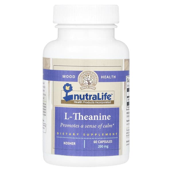 NutraLife, L-Theanine, 200 mg, 60 Capsules