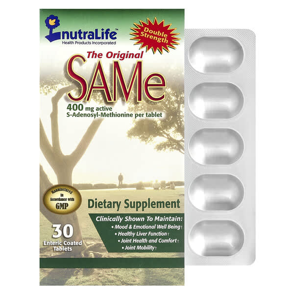 NutraLife, SAMe, 400 mg, 30 Enteric Coated Tablets
