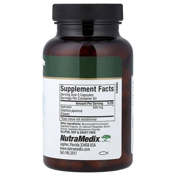 Alternative view of NutraMedix, Quercetin, 120 Vegetable Capsules (250 mg per Capsule)