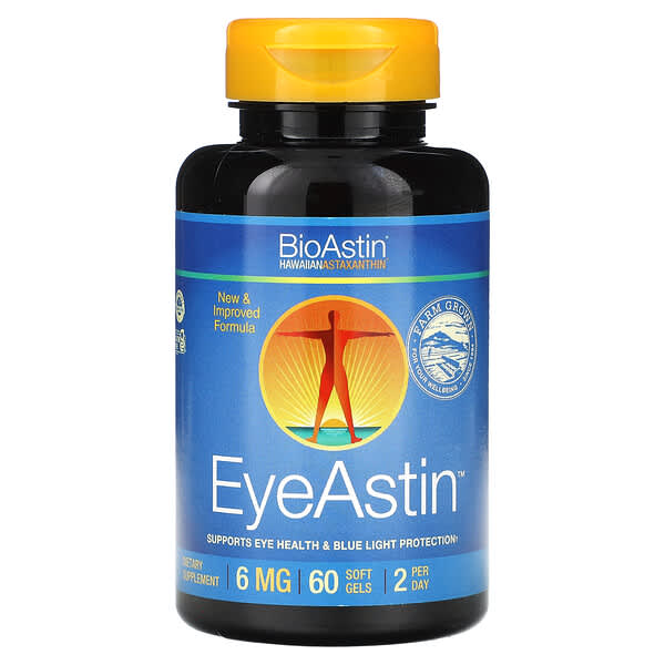 Nutrex Hawaii, BioAstin®, EyeAstin™, Hawaiian Astaxanthin, 60 Softgels