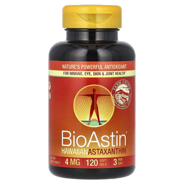 Nutrex Hawaii, BioAstin®, Hawaiian Astaxanthin, 4 mg, 120 Soft Gels