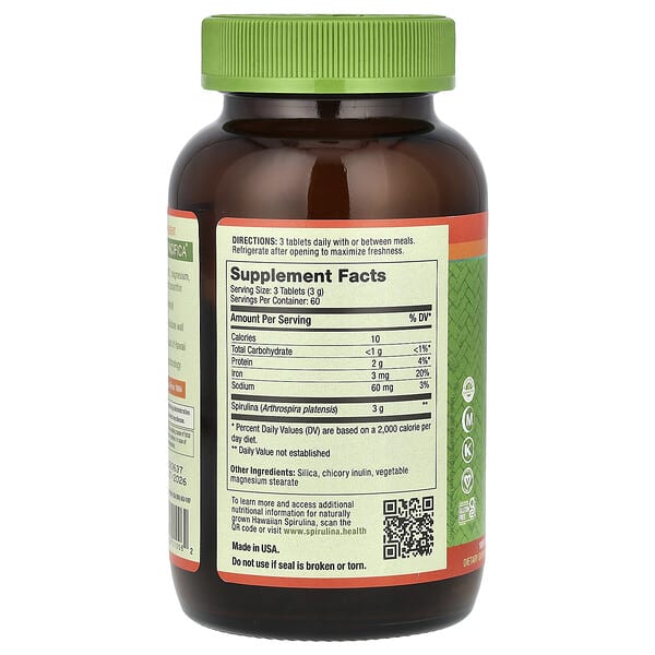 Alternative view of Nutrex Hawaii, Pure Hawaiian Spirulina®, 1,000 mg, 180 Tablets