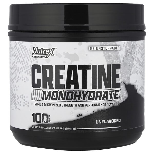 Nutrex Research, Creatine Monohydrate, Unflavored, 17.64 oz (500 g)