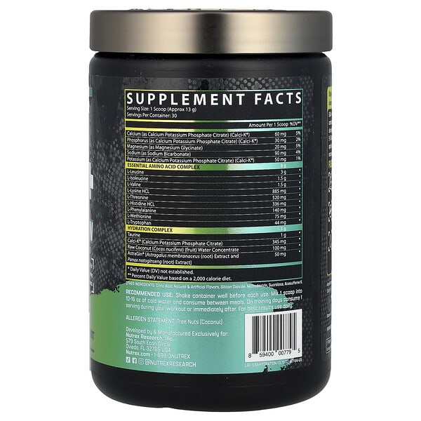 Alternative view of Nutrex Research, EAA+ Hydration, Maui Twist, 13.76 oz (390 g)