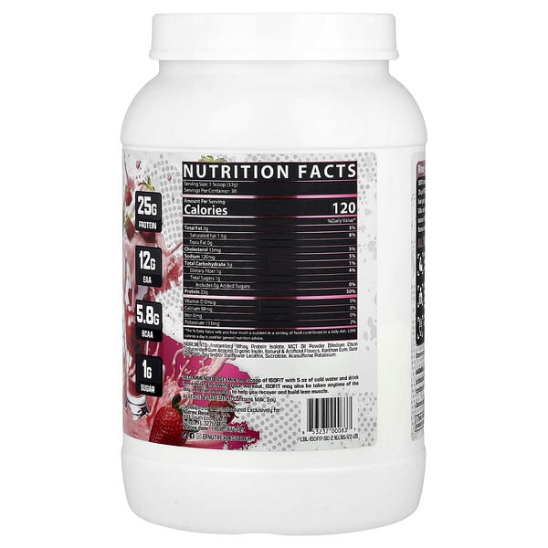 Alternative view of Nutrex Research, IsoFit® Protein, Strawberries & Cream, 2.16 lbs (978 g)