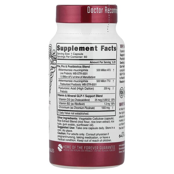 Alternative view of Nutri, Akkermansia+, 60 Delayed Release Vegan Capsules