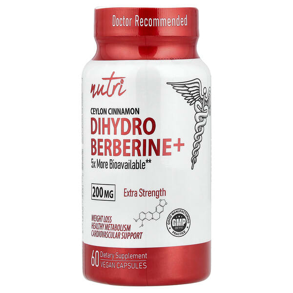 Nutri, Dihydro Berberine+, 60 Vegan Capsules