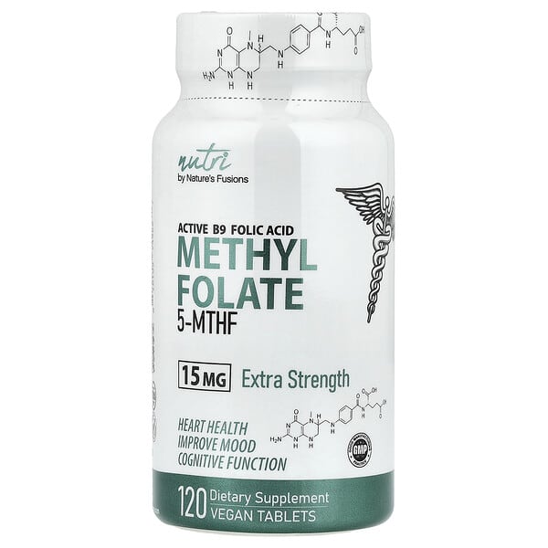 Nutri, Methyl Folate, 15 mg, 120 Vegan Tablets