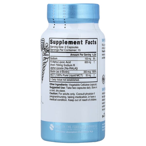 Alternative view of Nutri, R-Alpha Lipoic Acid+ With Biotin & MCT, 30 Vegan Capsules