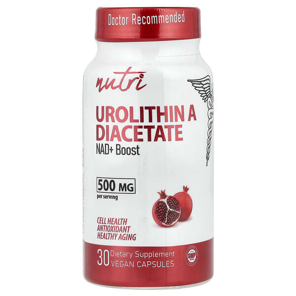 Nutri, Urolithin A Diacetate, 30 Vegan Capsules (250 mg per Capsule)