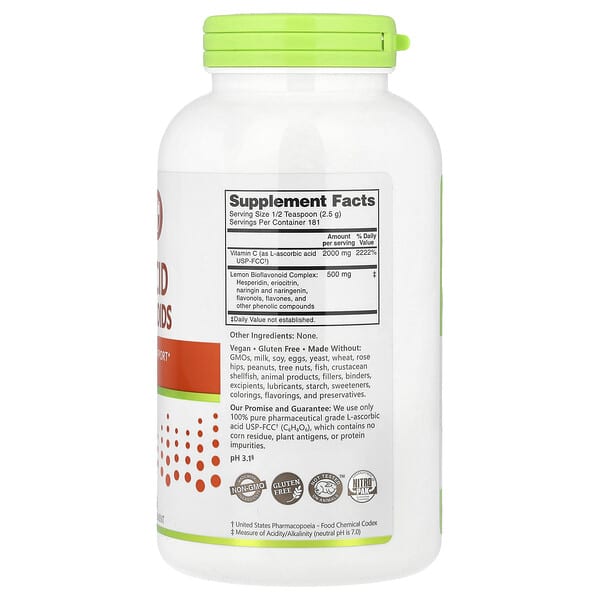 Alternative view of NutriBiotic, Immunity, Ascorbic Acid with Bioflavonoids, Crystalline Powder, 16 oz (454 g)