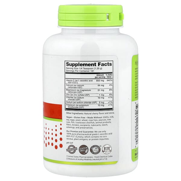 Alternative view of NutriBiotic, Immunity, Cherry Electro-C Powder, 8 oz (227 g)