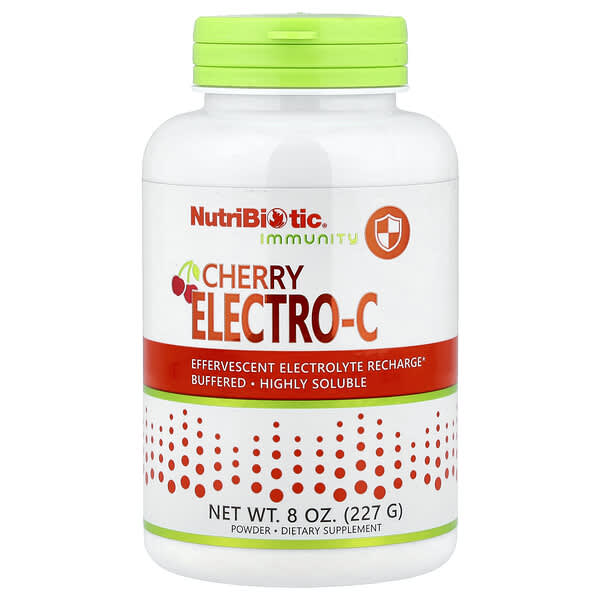 NutriBiotic, Immunity, Cherry Electro-C Powder, 8 oz (227 g)