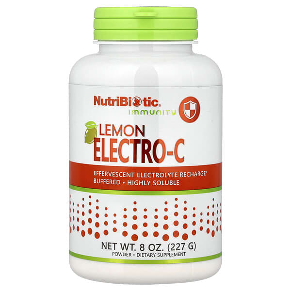 NutriBiotic, Immunity, Lemon Electro-C Powder, 8 oz (227 g)