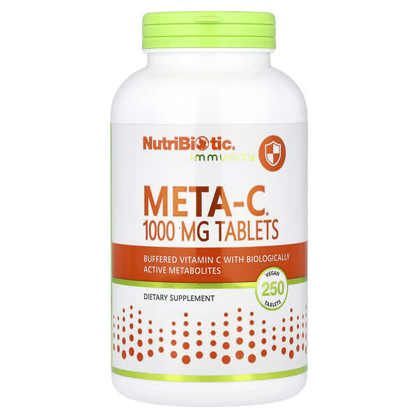 NutriBiotic, Immunity,  Meta-C® , 250 Vegan Tablets