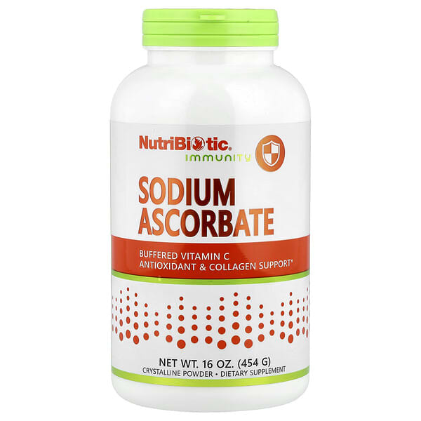 NutriBiotic, Immunity, Sodium Ascorbate, Crystalline Powder, 16 oz (454 g)