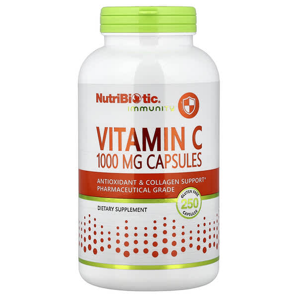 NutriBiotic, Immunity, Vitamin C, 1,000 mg, 250 Capsules
