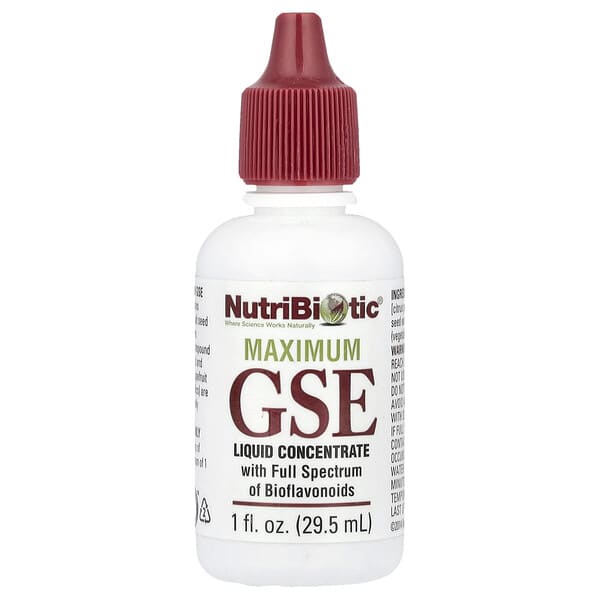 NutriBiotic, Maximum GSE, Liquid Concentrate, 1 fl oz (29.5 ml)