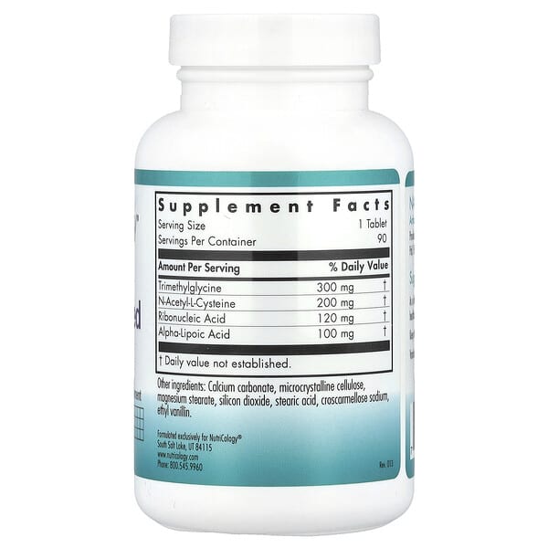 Alternative view of Nutricology, NAC Enhanced, 90 Tablets