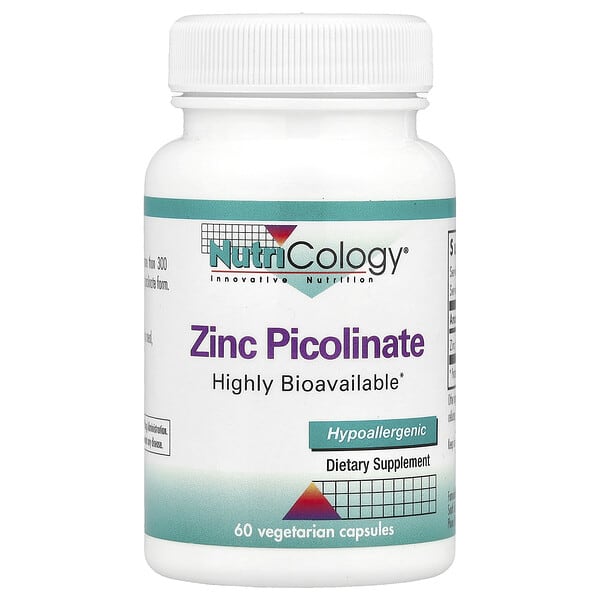Nutricology, Zinc Picolinate, 25 mg , 60 Vegetarian Capsules