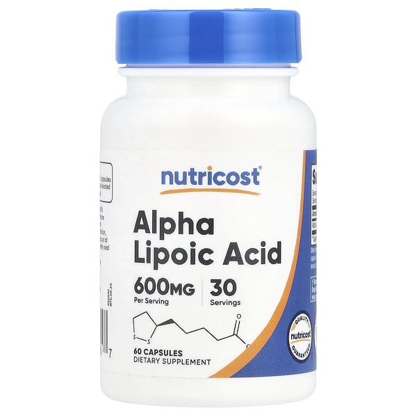 Nutricost, Alpha Lipoic Acid, 60 Capsules (300 mg per Capsule)