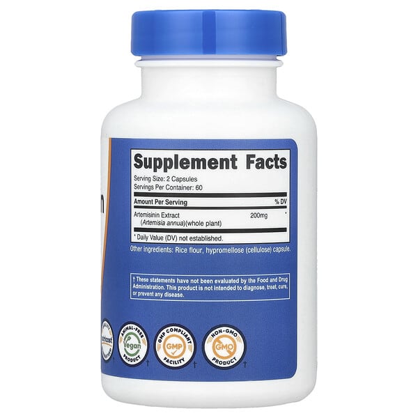 Alternative view of Nutricost, Artemisinin, 120 Capsules (100 mg per Capsule)