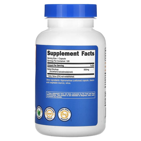 Alternative view of Nutricost, Baikal Skullcap, 500 mg, 120 Capsules