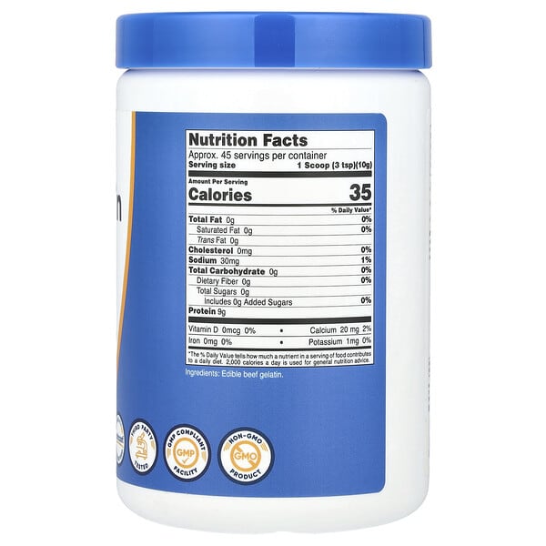 Alternative view of Nutricost, Beef Gelatin Powder, Unflavored, 16.2 oz (454 g)