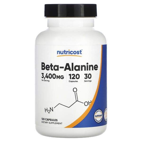 Nutricost, Beta-Alanine, 120 Capsules (850 mg per Capsule) 2 Nutricost, Beta-Alanine, 120 Capsules (850 mg per Capsule)