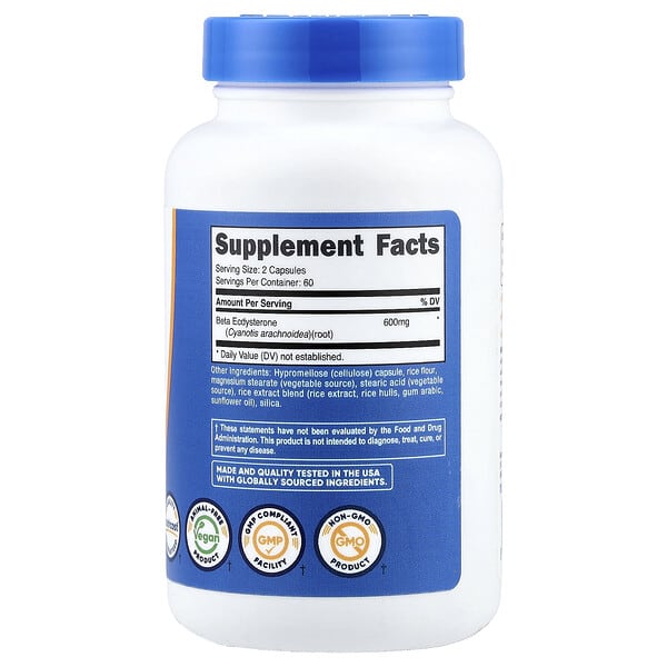 Nutricost, Beta Ecdysterone, 120 Capsules (300 mg per Capsule) 2 Nutricost, Beta Ecdysterone, 120 Capsules (300 mg per Capsule) - Ảnh 2