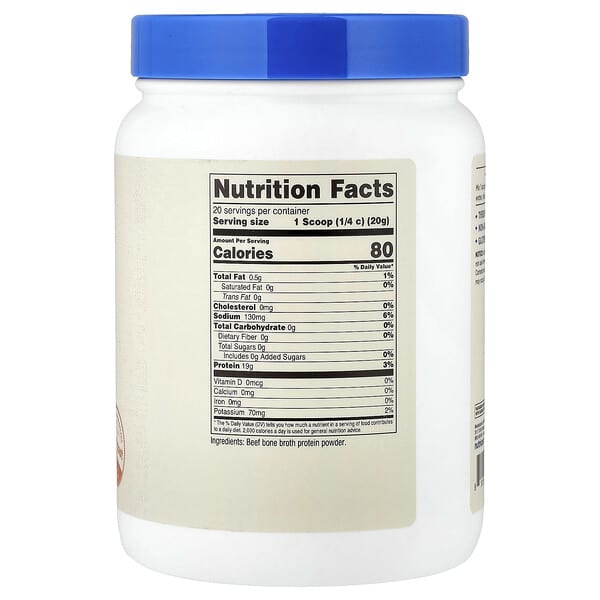 Alternative view of Nutricost, Bone Broth Protein, Unflavored, 14.3 oz (400 g)