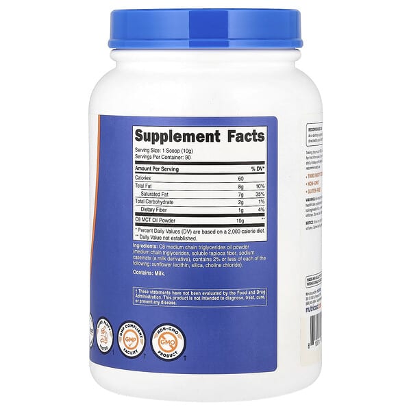 Alternative view of Nutricost, C8 MCT Oil Powder, Unflavored, 2 lb (907 g)