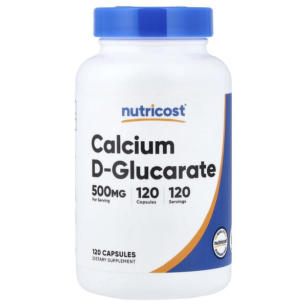 Nutricost, Calcium D-Glucarate, 500 mg, 120 Capsules