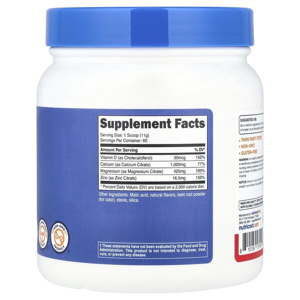 Alternative view of Nutricost, Calcium Magnesium & Zinc with Vitamin D3, 24.4 oz (684 g)