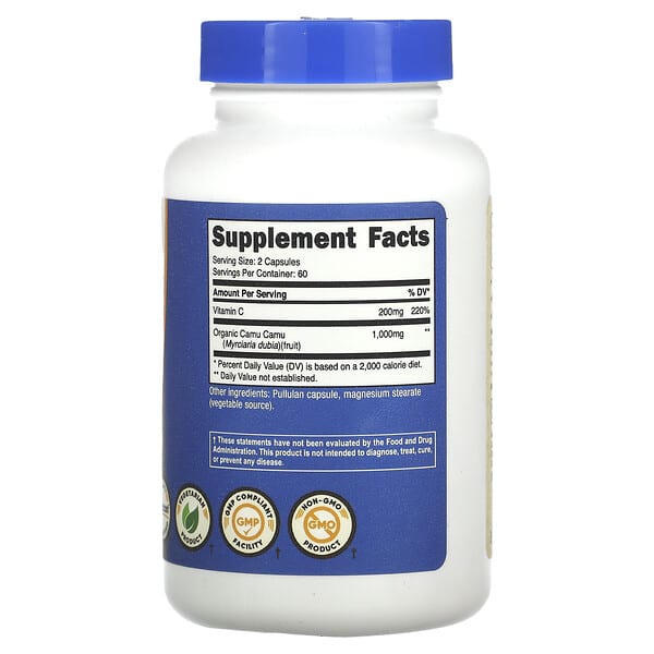 Alternative view of Nutricost, Camu Camu, 120 Capsules (500 mg per Capsule)