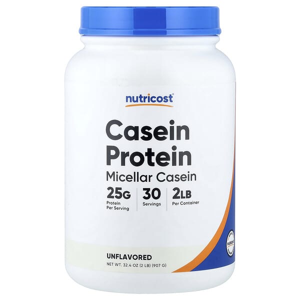 Nutricost, Casein Protein, Unflavored, 2 lb (907 g)