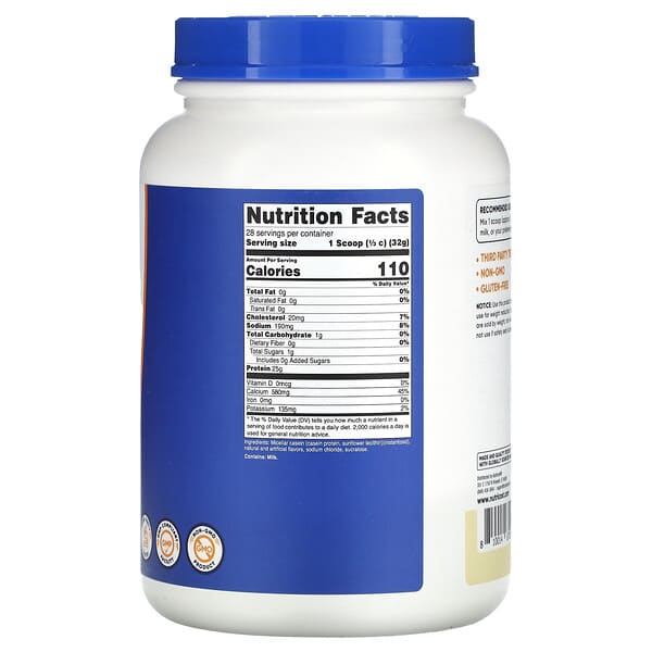 Alternative view of Nutricost, Casein Protein, Vanilla, 2 lb (907 g)