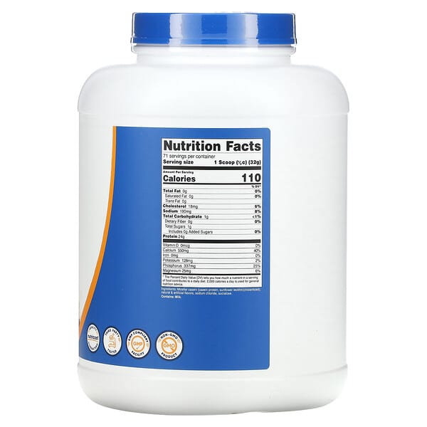 Alternative view of Nutricost, Casein Protein, Vanilla, 5 lb (2,268 g)