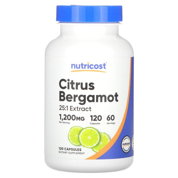 Nutricost, Citrus Bergamot, 120 Capsules (600 mg per Capsule)