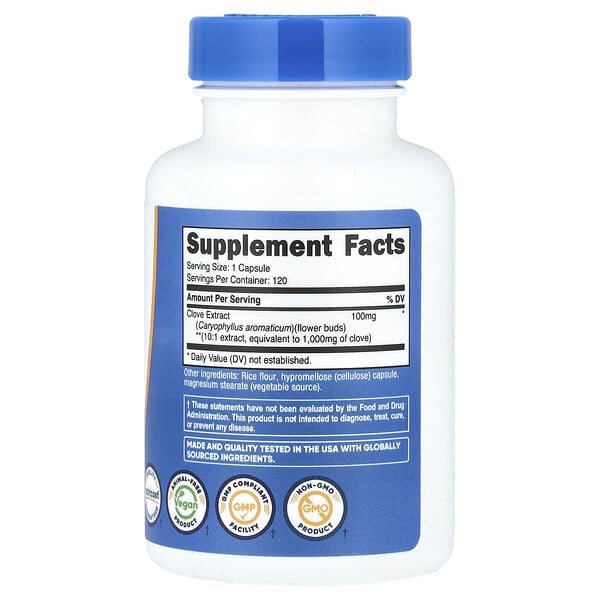 Nutricost, Clove, 1,000 mg, 120 Capsules 2 Nutricost, Clove, 1,000 mg, 120 Capsules - Ảnh 2