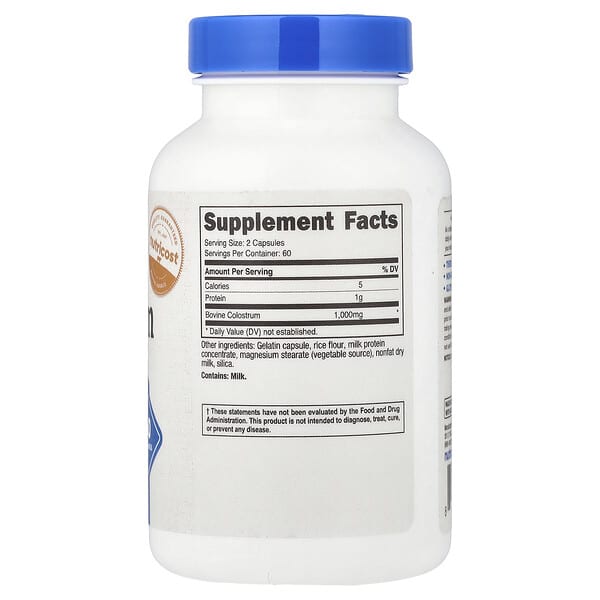 Alternative view of Nutricost, Colostrum, 120 Capsules (500 mg per Capsule)