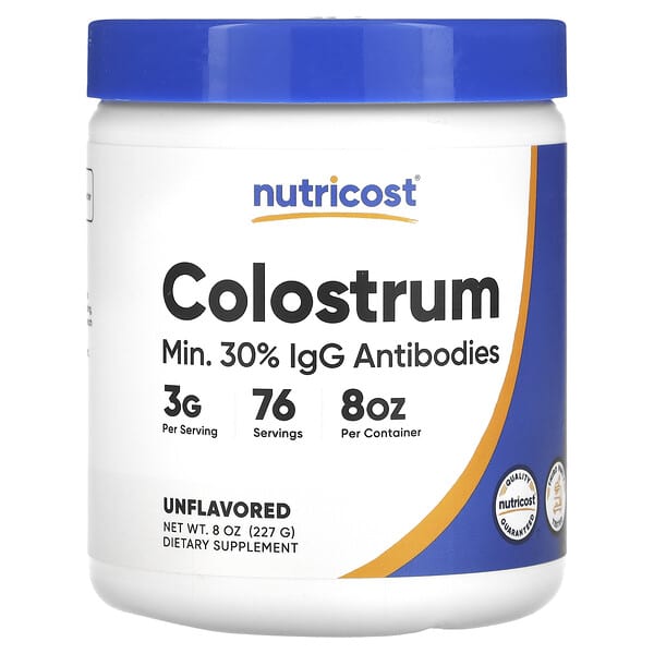 Nutricost, Colostrum, Unflavored, 8 oz (227 g)