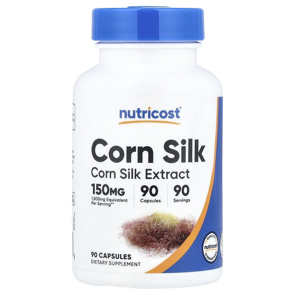 Nutricost, Corn Silk, 150 mg, 90 Capsules 3 Nutricost, Corn Silk, 150 mg, 90 Capsules