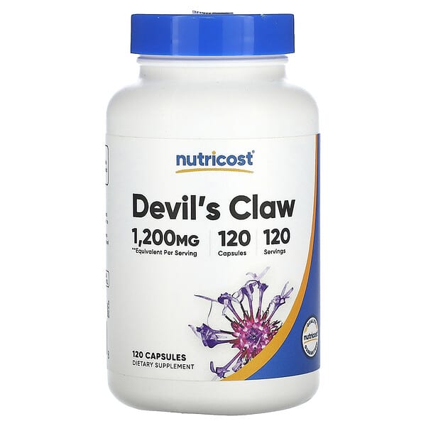 Nutricost, Devil's Claw, 1,200 mg , 120 Capsules 1 Nutricost, Devil's Claw, 1,200 mg , 120 Capsules