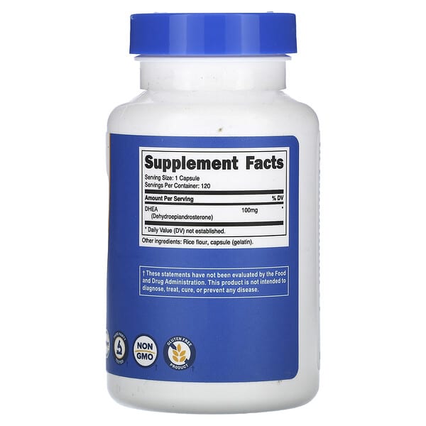 Alternative view of Nutricost, DHEA, 100 mg , 120 Capsules