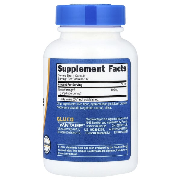 Alternative view of Nutricost, Dihydroberberine, 100 mg , 60 Capsules