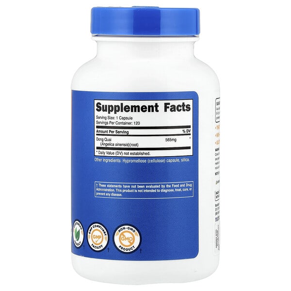 Nutricost, Dong Quai, 565 mg , 120 Capsules 2 Nutricost, Dong Quai, 565 mg , 120 Capsules - Ảnh 2