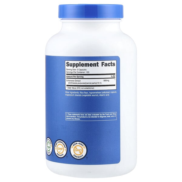 Alternative view of Nutricost, Echinacea, 240 Capsules (400 mg per Capsule)