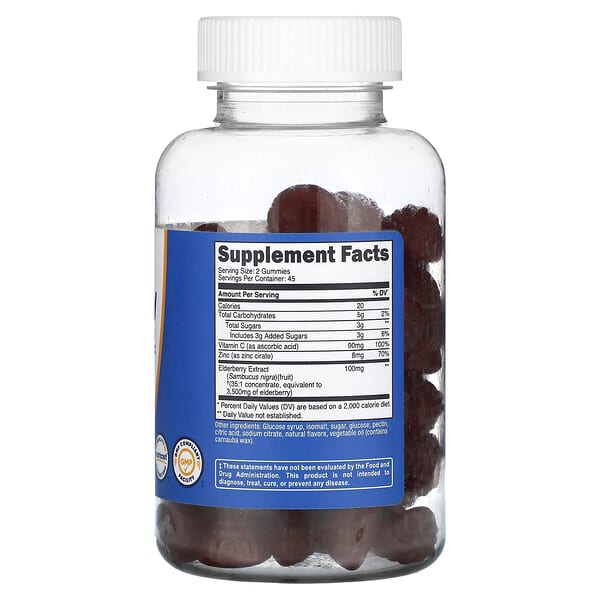 Alternative view of Nutricost, Elderberry, 90 Flavored Gummies