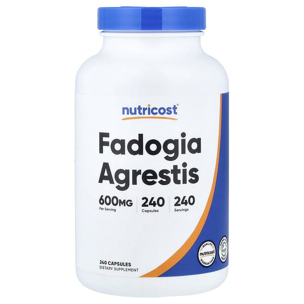 Nutricost, Fadogia Agrestis, 600 mg, 240 Capsules 3 Nutricost, Fadogia Agrestis, 600 mg, 240 Capsules
